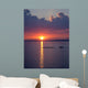 Crew Practice Lake Sunset Wall Decal