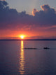 Crew Practice Lake Sunset Wall Decal