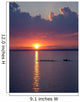 Crew Practice Lake Sunset Wall Decal