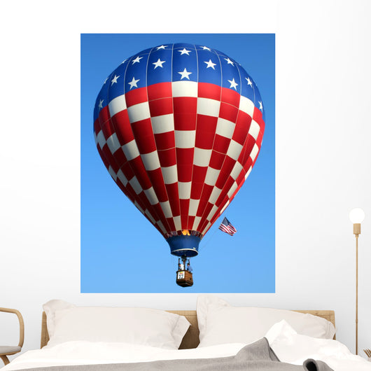 Patriotic Hot Air Balloon Wall Decal