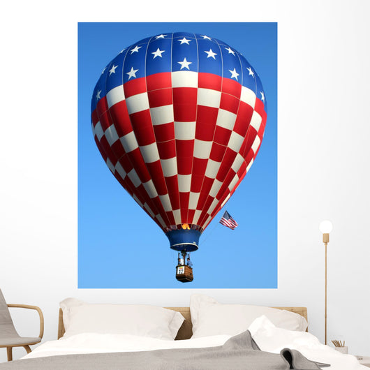 Patriotic Hot Air Balloon Wall Decal