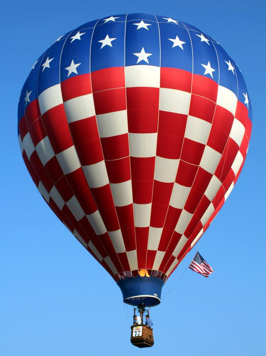 Patriotic Hot Air Balloon Wall Decal