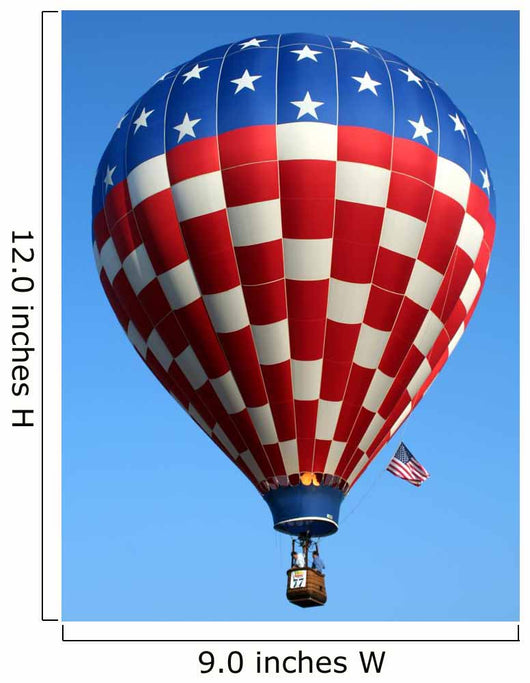 Patriotic Hot Air Balloon Wall Decal