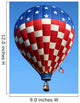 Patriotic Hot Air Balloon Wall Decal
