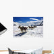 Dog Sledding Alaska Wall Decal
