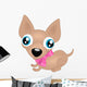 Puppy Chihuahua With Bow Wall Decal