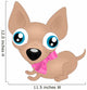 Puppy Chihuahua With Bow Wall Decal