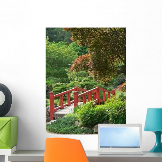 Small Bridge Japanese Garden Wall Decal