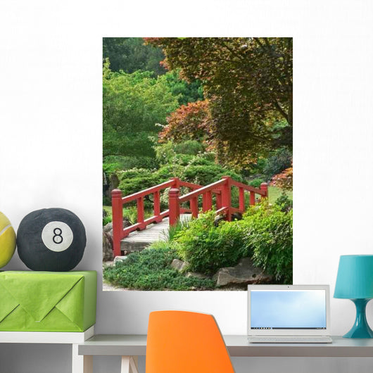 Small Bridge Japanese Garden Wall Decal