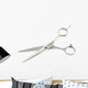 Scissors Flat Hairdresser White Wall Decal