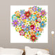 Floral Heart Wall Decal