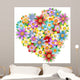 Floral Heart Wall Decal