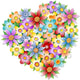 Floral Heart Wall Decal