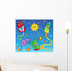 Cartoon Fireworks Theme 2 Wall Decal
