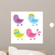Cute Birds Wall Decal