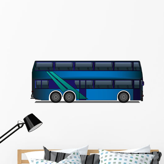 Tour Bus Vector Wall Decal