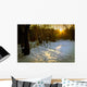 Winter Scene Lake Forest Wall Decal