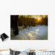 Winter Scene Lake Forest Wall Decal