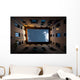 Semi Enclosed European Courtyard Wall Decal