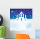 Winter Scene With Ice Wall Decal