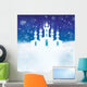 Winter Scene With Ice Wall Decal