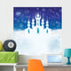 Winter Scene With Ice Wall Decal