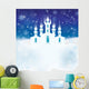 Winter Scene With Ice Wall Decal