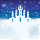 Winter Scene With Ice Wall Decal