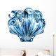 Scallop Blue Wall Decal