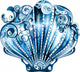 Scallop Blue Wall Decal