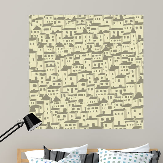 Casas Textura Wall Decal