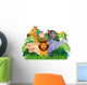 Jungle Animals Cartoon Wall Decal