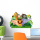 Jungle Animals Cartoon Wall Decal