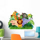 Jungle Animals Cartoon Wall Decal