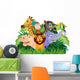 Jungle Animals Cartoon Wall Decal