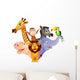 African Cartoon Animals Wall Decal