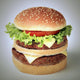 Big Hamburger Wall Decal
