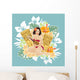 Girl With Ukulele Wall Decal
