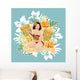 Girl With Ukulele Wall Decal