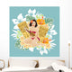 Girl With Ukulele Wall Decal