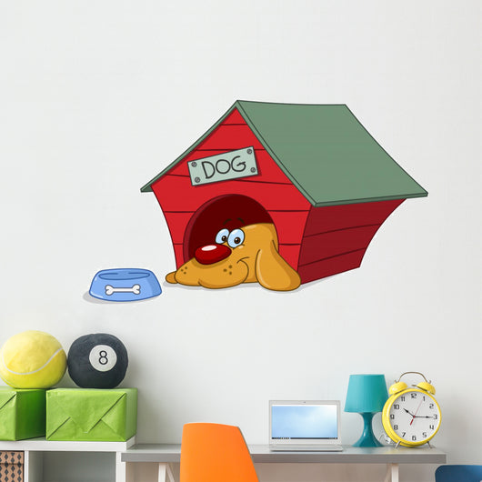 Dog Doghouse Wall Decal