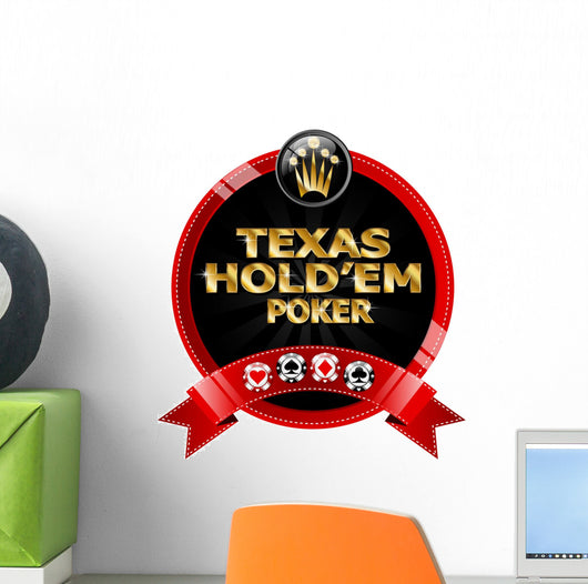 Texas Hold'Em Poker Wall Decal