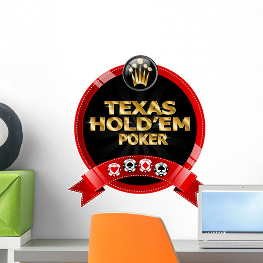Texas Hold'Em Poker Wall Decal