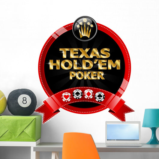 Texas Hold'Em Poker Wall Decal