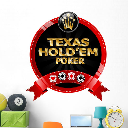 Texas Hold'Em Poker Wall Decal