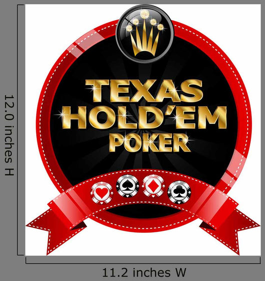 Texas Hold'Em Poker Wall Decal