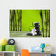 Young Green Bamboo Boke 2 Wall Decal