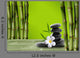 Young Green Bamboo Boke 2 Wall Decal