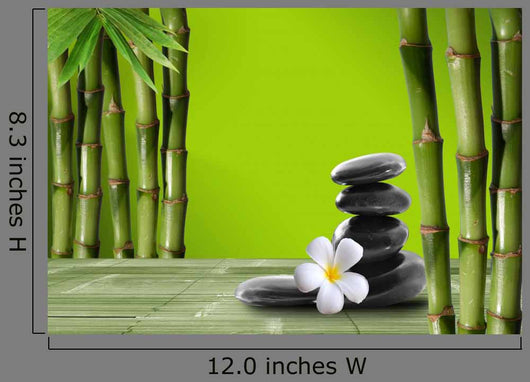 Young Green Bamboo Boke 1 Wall Decal