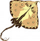 Cramp-Fish Stylized Electric Ray Wall Decal